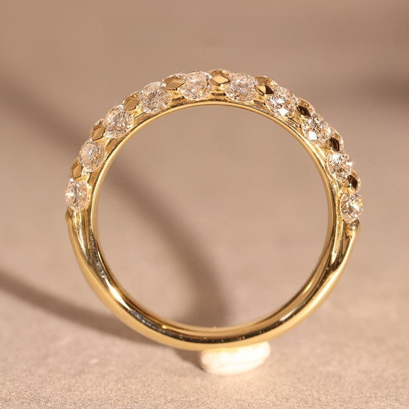 18k Gold Lab Grown Diamond CVD Fresh Design Super Flash Gifts For Women