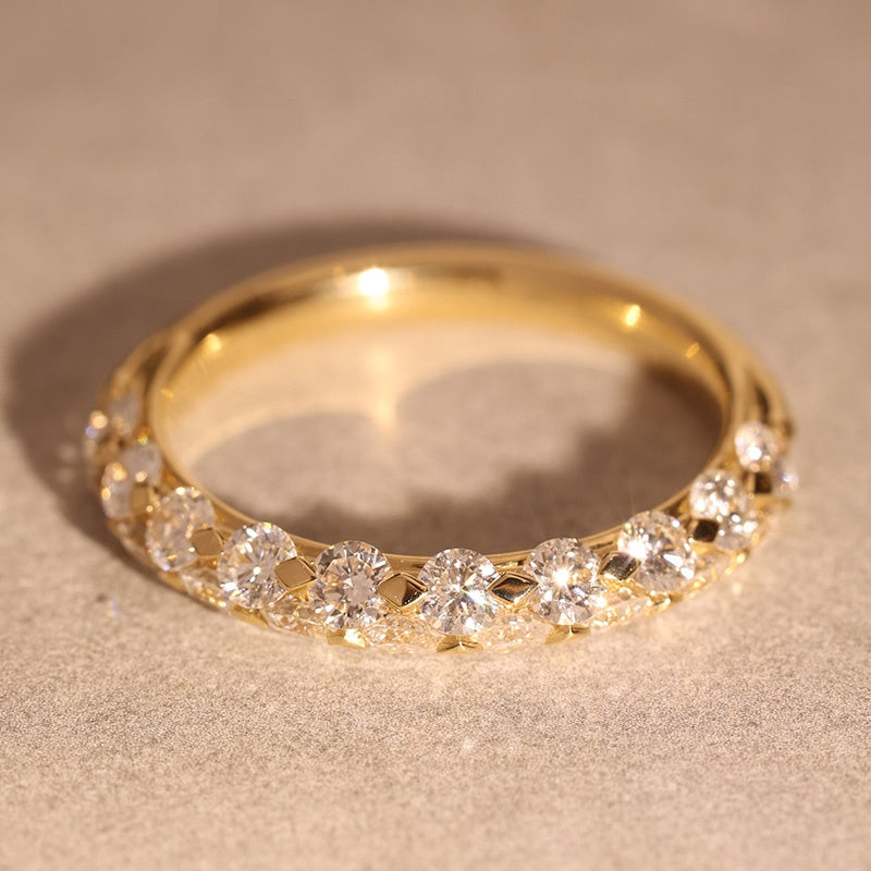 18k Gold Lab Grown Diamond CVD Fresh Design Super Flash Gifts For Women