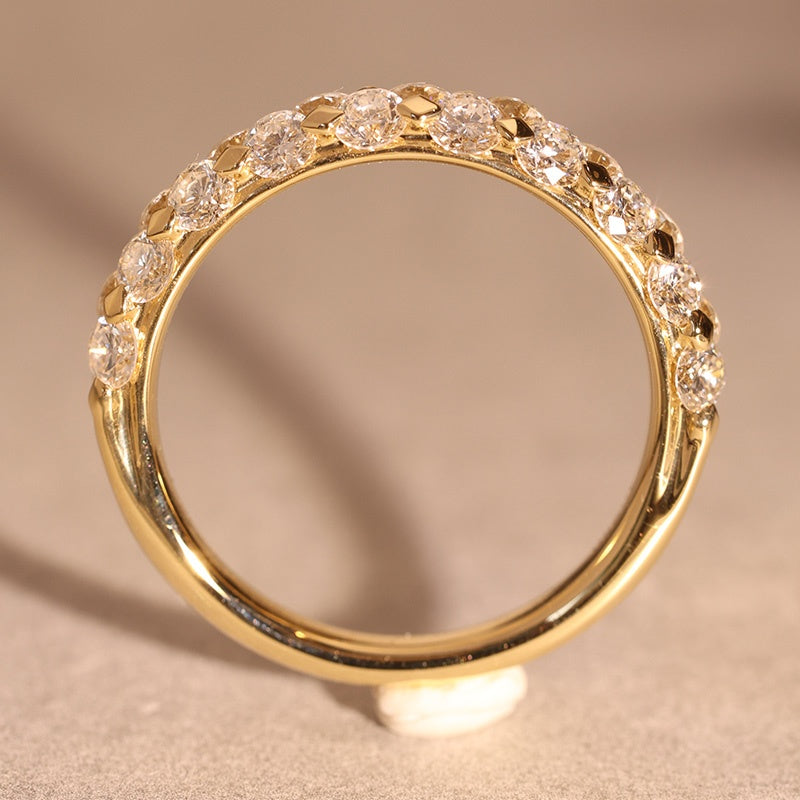 18k Gold Lab Grown Diamond CVD Fresh Design Super Flash Gifts For Women