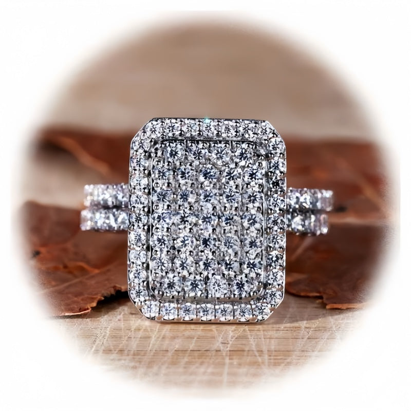 10K Gold Lab Grown Diamond CVD Unique Design Bold Luxury Engagement Ring