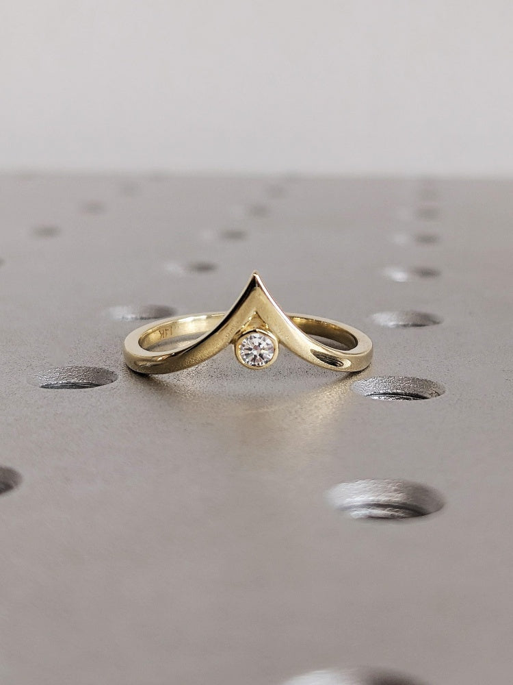 18k Gold Raw Salt and Pepper Diamond 0.5CT Round-Cut Bridal Matching Wedding Band Anniversary Gift