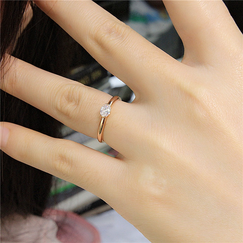 10K Gold Lab Grown Diamond CVD 0.5CT Oval-Cut Full Bezel Setting Engagement Ring